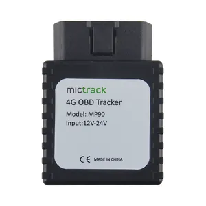 GPS 跟踪器 4G OBD II LTE MP90 易安装插头连接器地理围栏报警 GPS 追踪器汽车真实 -时间跟踪平台和应用程序