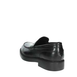 Mocasines Kebo para hombre, color negro, talla 39, de cuero, sin cordones, para vestir. - Product Image 2