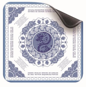 <span class=keywords><strong>Table</strong></span> <span class=keywords><strong>de</strong></span> Mahjong <span class=keywords><strong>de</strong></span> Luxe Personnalisée en Gros, 80 cm Carrée, en Caoutchouc Imperméable, Motif Violet, Écologique, Pliable, Durable, pour 4/2/3 Joueurs - Product Image 1