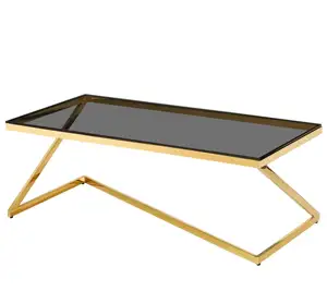 Luxury tree design gold center table stainless steel modern nordic coffee table living room furniture