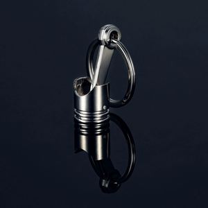 Car Engine Piston Style Keychain <b>Key</b> <b>Ring</b> Creative Metal Piston Model Keyring Keyfob <b>Key</b> Pendant KeyChain Decor Car Accessories - Product Image 4