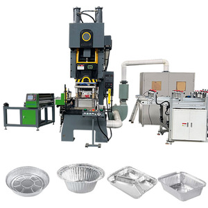 Ligne de production de conteneurs en aluminium 80T à 4 cavités <span class=keywords><strong>Machine</strong></span> automatique de fabrication de plateaux de plats de cuisine jetables - Product Image 5