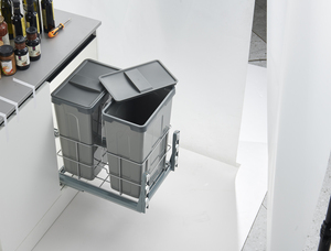 21L + 21L Chất Thải Bin Nhà Bếp Công Suất Lớn Hộ Gia Đình Thùng Rác Có Thể Tái Chế Container Tủ Bếp Chất Thải Bin - Product Image 2