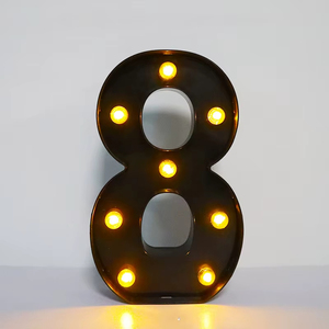 Lettere Luminose Personalizzate per Decorazioni Matrimoniali, Scritte in Metallo LOVE MARRY ME BABY, Lettere Illuminate Stile Marquee - Product Image 2