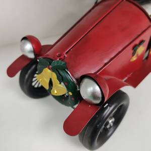 Soporte para Botellas de Vino de Hierro con Temática Navideña SYL, Coche Descapotable Retro con <span class=keywords><strong>Santa</strong></span> Claus al Volante, Estante de Metal para Vino para Decoración del Hogar y <span class=keywords><strong>Bar</strong></span> - Product Image 5