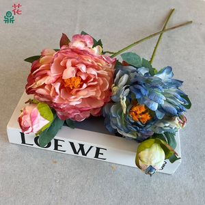 <b>Artificial</b> <b>Peony</b> Silk Flower Large Rustic Style Home Decor Handmade - Product Image 3