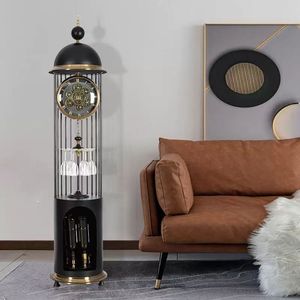 American Style Floor Clock Quartz Tower Shape Antique Design Living Room Decor - Product Image 1