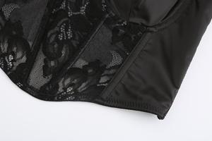 Sujetador de realce para mujer con corpiño de satén, correa acolchada de encaje, ropa interior de Color sólido, sujetador cómodo Sexy Secret 1394 - Product Image 6