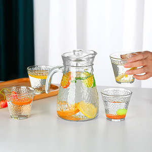 Jarra de Vidrio de 1200ml 1.2L con Juego de Tazas de 200ml Diseño Clásico y Ecológico para Fiestas y Regalos - Product Image 6