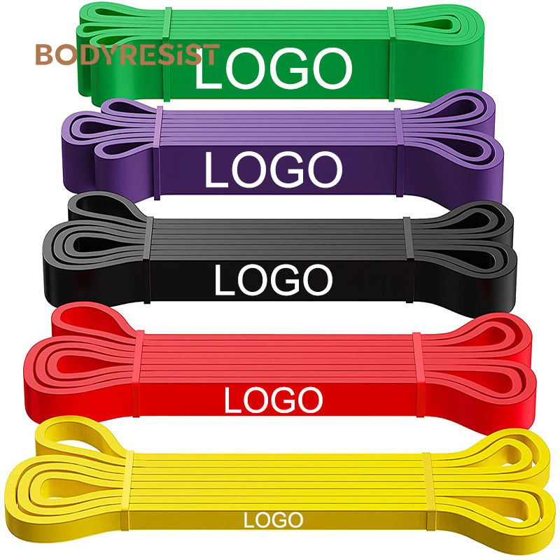 Custom logo Latex Resistance Band Elastic