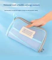 Bolsa Transparente para Documentos A4 de PVC con Cierre |   Carpeta Transparente Impermeable para Archivos, para Oficina y Escuela |   Logotipo Personalizado al por Mayor
