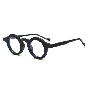 Lunettes de vue vintage rétro rondes unisexes en acétate, petite monture personnalisable, pour hipster, vente en gros en vrac - Product Image 4