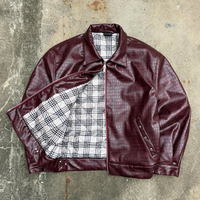 Veste en cuir de crocodile personnalisée pour hommes, veste en cuir PU zippée, fabricant de vestes en cuir pour hommes