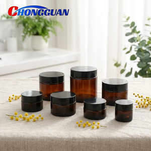 Botol Salep Kaca Coklat Tertutup Rapat, Wadah Obat Tradisional Cina untuk Krim Wajah & Mata 100mL, Wadah Kosmetik - Product Image 3