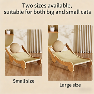 Papan Cakar Kucing Sisal Penuh Tanpa Tumpahan, Papan Cakar Vertikal dengan Bola Terintegrasi, Tempat Tidur Kucing Anti-Cakar, Gaya Angin yang Menggemaskan - Product Image 4