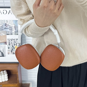 Lichee Pattern PU Cover Funda protectora Estuche para auriculares para <span class=keywords><strong>AirPods</strong></span> <span class=keywords><strong>Max</strong></span> Estuche para auriculares - Product Image 4