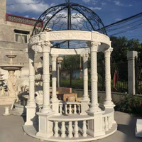 Statue de colonne de jardin d'extérieur, décoration, grande statue humaine antique carrée et ronde en marbre, sculpture en pierre, dame, kiosque, sculpture