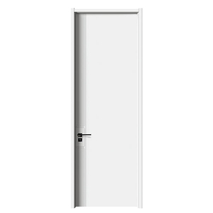 Phong Cách Hiện Đại Đồng Bằng <span class=keywords><strong>MDF</strong></span> Cửa Không Sơn Tùy Chỉnh Kích Thước Có Sẵn Với Rắn Gỗ Cạnh Dải Không Thấm Nước Sử Dụng Phòng Ngủ - Product Image 3