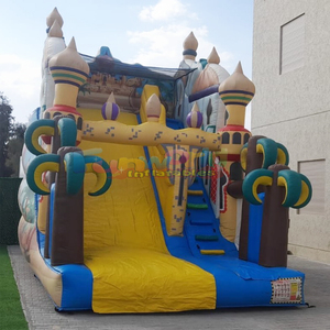 Castillo inflable gigante con tobogán Aladdin para adultos, de calidad comercial para exteriores, ideal para fiestas. - Product Image 4