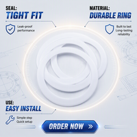 Rondelles en PTFE, rondelles plates en PTFE, rondelles en PTFE à faible friction, rondelles en téflon PTFE 70.51*89.51*1mm