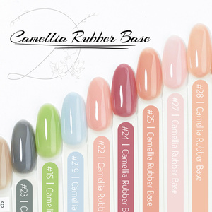 ICE NOVA Camellia Rubber French Style <span class=keywords><strong>Base</strong></span> Gel Color HEMA-Free Pink Nude Rubber <span class=keywords><strong>Base</strong></span> Coat with Elastic Resin and Rubber <span class=keywords><strong>Base</strong></span> - Product Image 1