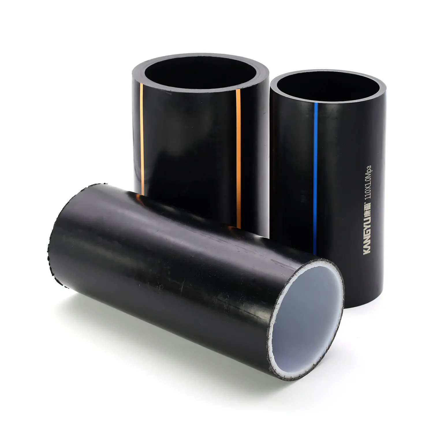 Tubería de riego de tubo de alta presión 20-630mm Precio barato Suministro de agua láser Tubería de HDPE