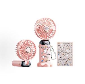 Portable Durable Handheld Fan, Foldable Turbo Wind Ice Cooling Fan, USB Rechargeable for Desk and Outdoor - Product Image 3