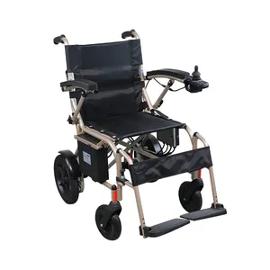 Foldable Lightweight Electric Wheelchair High-Power Brushless Motor Carbon Fiber Material Intelligent Brake for Disabled