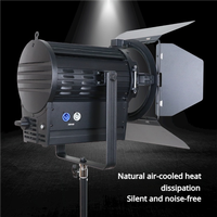 Projecteur vidéo LED Fresnel JIXIO 150W 5600K en alliage d'aluminium, silencieux, sans ventilateur, dissipation thermique, zoomable, éclairage DMX+bouton