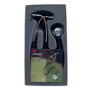 Stéthoscope médical noir/blanc à prix bas, série palais, appareil orthopédique de la <span class=keywords><strong>cardiologie</strong></span> Duplex - Product Image 1