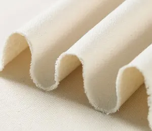Tela de lona RPET certificada GRS, tela de lona de algodón reciclado para la fabricación de bolsas tela de lona personalizable impresa lisa de 12 Oz