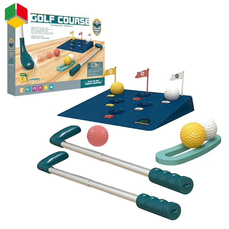 QS Juguetes Outdoor & indoor Kids Exercise Classic Sport Game Toys bambini telescopico Club Mini Golf Course Set Toys