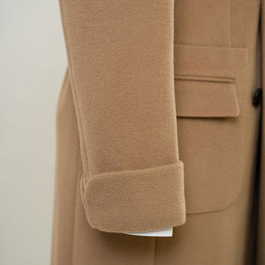 <span class=keywords><strong>Costume</strong></span> d'affaires à double boutonnage en laine marron Style grand pardessus d'hiver pour hommes-grande taille châle revers <span class=keywords><strong>ceinture</strong></span> respirant grande taille - Product Image 2