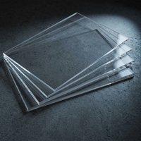 Plaque en plastique PS transparent en gros, panneau en polystyrène transparent, découpe sur mesure, panneau transparent pour cadre de boîte à ombre photo, protection