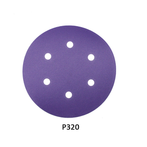 Dischi Abrasivi Rotondi Professionali per Officina, Base Robusta Viola, Facile Fissaggio, Disco Abrasivo in Film di Poliestere - Product Image 4