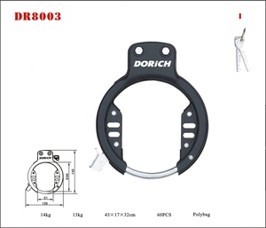 Offre Spéciale vélo anti-fer cadre serrure <span class=keywords><strong>accessoires</strong></span> de vélo avec clés serrure de vélo - Product Image 3