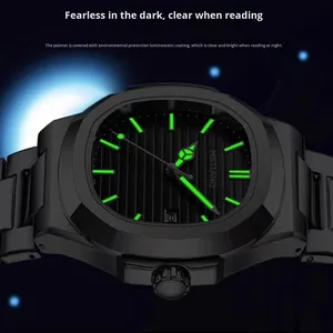 <span class=keywords><strong>Orologio</strong></span> Casual di Lusso, Moda in Acciaio Inossidabile, Luminoso e Impermeabile, <span class=keywords><strong>Orologio</strong></span> da Uomo, <span class=keywords><strong>Orologio</strong></span> al Quarzo Impermeabile in Lega per Affari - Product Image 4