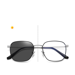Gafas Ópticas Modernas de Metal Cuadradas para Hombre y Mujer, Gafas con Protección Contra la Radiación del Ordenador, <span class=keywords><strong>Fotocromáticas</strong></span>, Anti Luz Azul, Monturas Ópticas - Product Image 6
