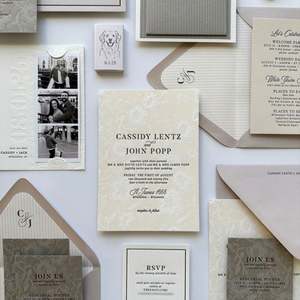 Juego Completo de Invitaciones de Boda al por Mayor, Estilo Personalizado, Color, Cartulina, Impresión Tipográfica, Grabado en Relieve para Empresas de Eventos - Product Image 3