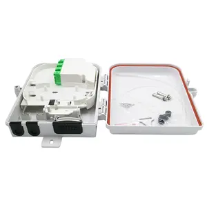 Factory Wholesales FTTH 16 Cores Fiber Distribution Box cable port IN 2 OUT 8 IP67 Juction box