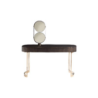 Coiffeuse italienne de designer en bois massif avec miroir sur pied Mobilier d'hôtel de style moderne pour appartement Chambre à coucher principale