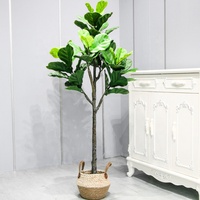 Arbre Bonsaï Artificiel en Soie 90cm PVC/PE Écologique Décoration Intérieure & Extérieure Jardin Palmier Olive