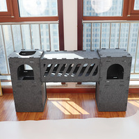 Nouveau Nid pour Chat en Fibre Chimique Multi-couches et Double-couche, Assemblage Aléatoire, Sans Occupation, Anti-griffures, Villa Verticale pour Chat Toutes Saisons