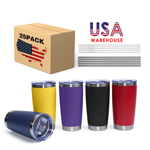 Tumbler Isolato in Acciaio Inox da 20oz con Coperchio, Tazza da Viaggio Isolata Sottovuoto, Rivestimento in Polvere a Doppia Parete per Caffè - Product Image 1