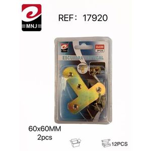 MNJ T-Shaped Angle Iron 60x60mm Vertical Bracket 2Pcs - Product Image 1