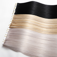 Meilleure Vente 2025 Extensions de Cheveux Humains Russes Remy Double Drawn à Bandes Adhésives Couleur Piano P18/613 Mèches Blondes Qualité Salon