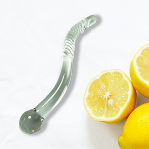 2025手作りクリスタルロングガラスバットアナルプラグDildos - Product Image 3