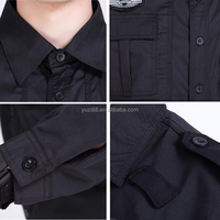 Uniformes de Guardia de Seguridad con Logotipo Personalizado OEM, Pantalones de Trabajo Transpirables Unisex, Camisas, Chaquetas de Manga Corta y Larga