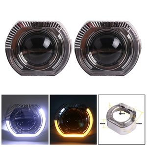 Bixenon HID <b>Projector</b> Lens Cover Shrouds Dual Colors Angel Eyes 2.5 Inch 3 Inch Cover Daytime Running <b>Lights</b> - Product Image 4