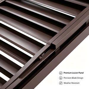 Panel de Barandilla de Aluminio Moderno para Montaje en Pared, para Escaleras Exteriores, Diseño Resistente al Óxido - Product Image 2